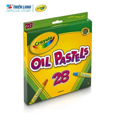 Bộ 28 bút sáp dầu Crayola Hexagonal Shape Oil Pastel