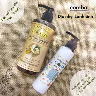 Combo Dầu gội hoa khô + Dầu xả dừa