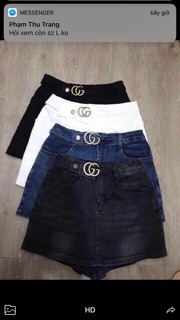 Chân váy bò gucci
