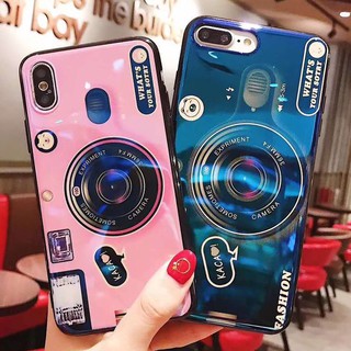 Vỏ điện thoại di động Xiaomi Redmi Note 5 Plus Pro 5A Prime Note 6 Pro Redmi S2 Camera Pattern Pop up Holder Phone Case