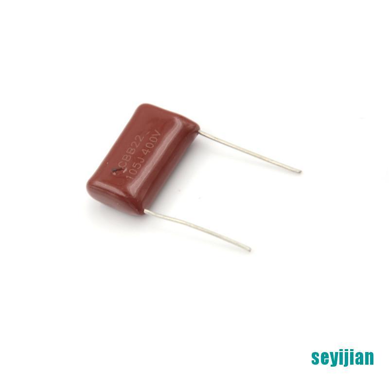 Set 10 Tụ Điện Đèn LED CBB22 400V 105J 1uF 400V / 105J 20mm Chuyên Dụng
