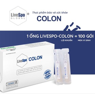 LiveSpo COLON - Bào Tử Lợi Khuẩn Dành Cho Người Viêm Đại Tràng,Tiêu Chảy Thường Xuyên,Chướng Bụng Đầy Hơi [Hộp 20 ống]