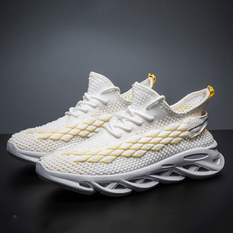 Giày Nam Thể Thao Màu Trắng Hàn Quốc Thời Trang họa tiết VCT09