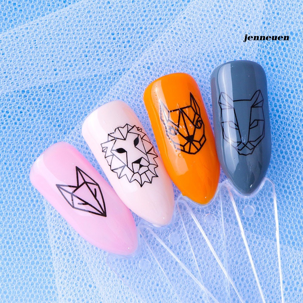 [Hàng mới về] Set 40 Miếng Dán Trang Trí Móng Tay Hình Hoa Và Bướm