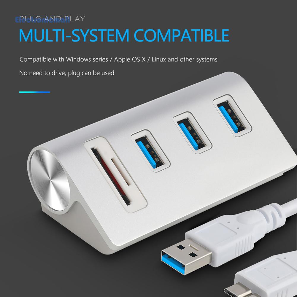 Đầu Chia 3 Cổng Usb 3.0 Loại Nhỏ Gọn Mall01 Rocketek Hub-3Pc2 Cho Macbook Laptop