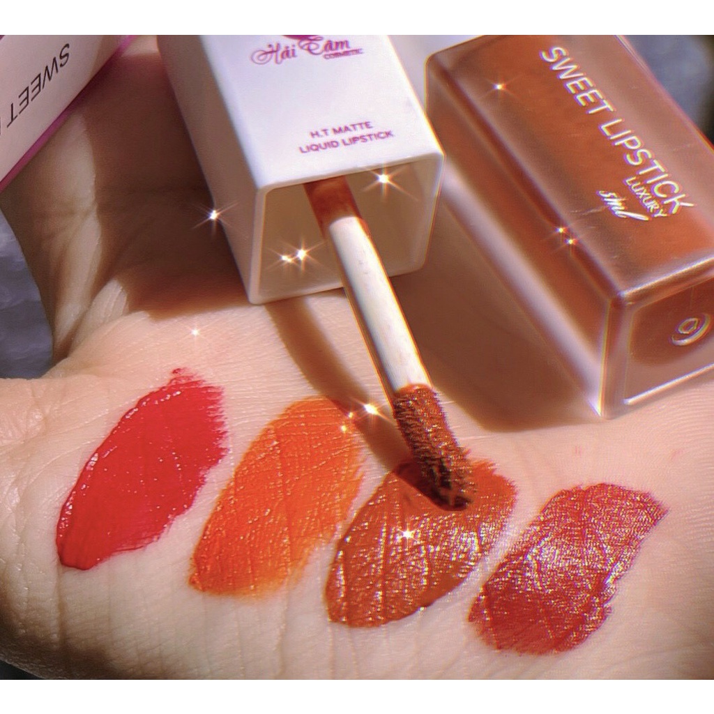 Son kem lì THIÊN NGA TÍM mền mịn lâu trôi xinh xắn - Son kem lì thiên nhiên không chì