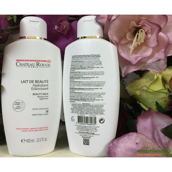 Chateau Rouge Paris Lait De Beaute dưỡng thể kích trắng da