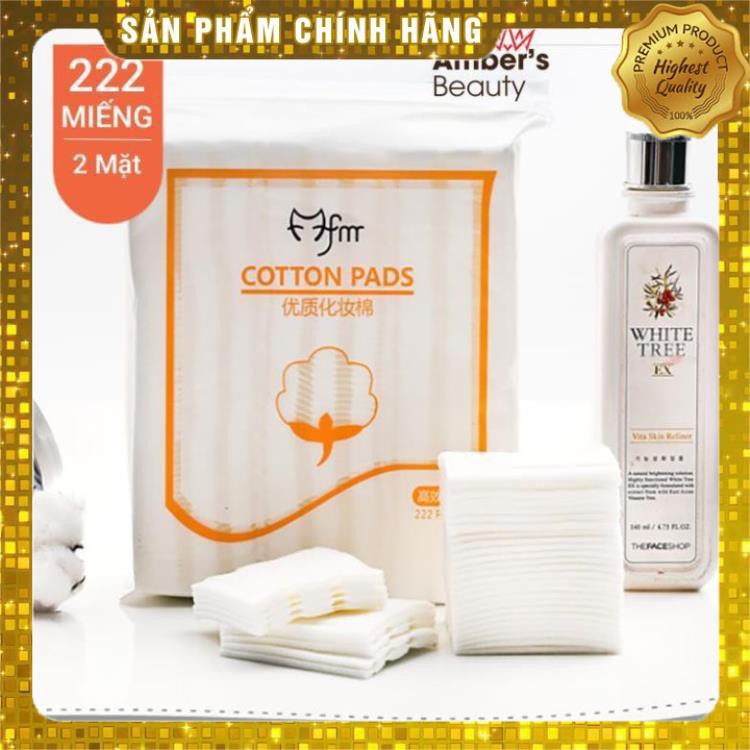 Bông tẩy trang 222 miếng - cotton pads bản chính hãng - Hanayuki Clinic