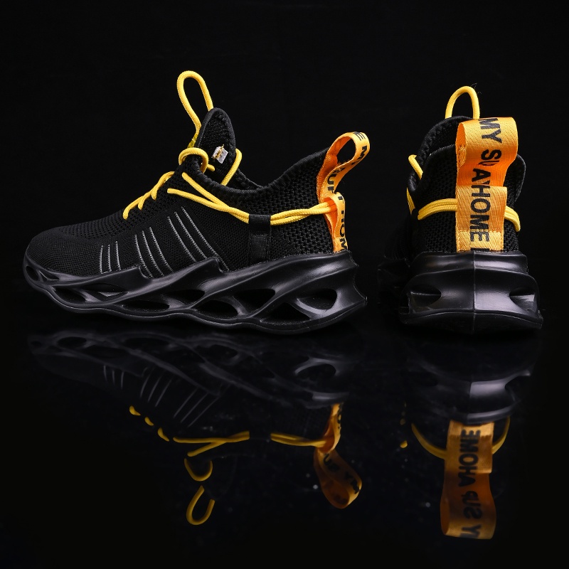 Giày Thể Thao Phối Lưới Thoáng Khí Siêu Nhẹ Size Lớn 36-46 Thời Trang Cho Nam Và Nữ