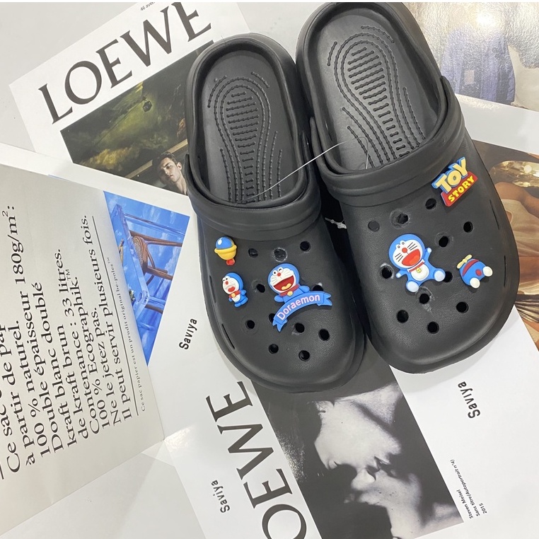 Giày Đi Biển Hình Doraemon Size 36-44 Thời Trang Cho Nam Nữ