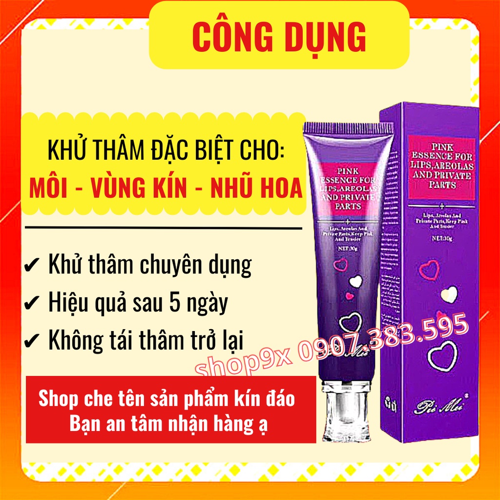 Kem Khử Thâm Dưỡng Hồng Môi - Nhũ Hoa - Vùng Kín Pei Mei 30g