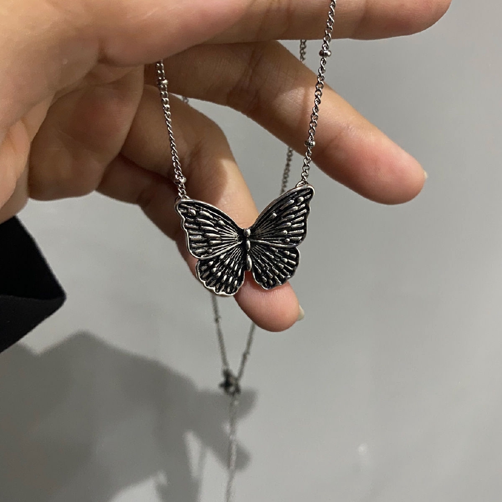 Vòng Cổ choker Mặt Hình Bướm Phong Cách Hàn Quốc Cá Tính 22472