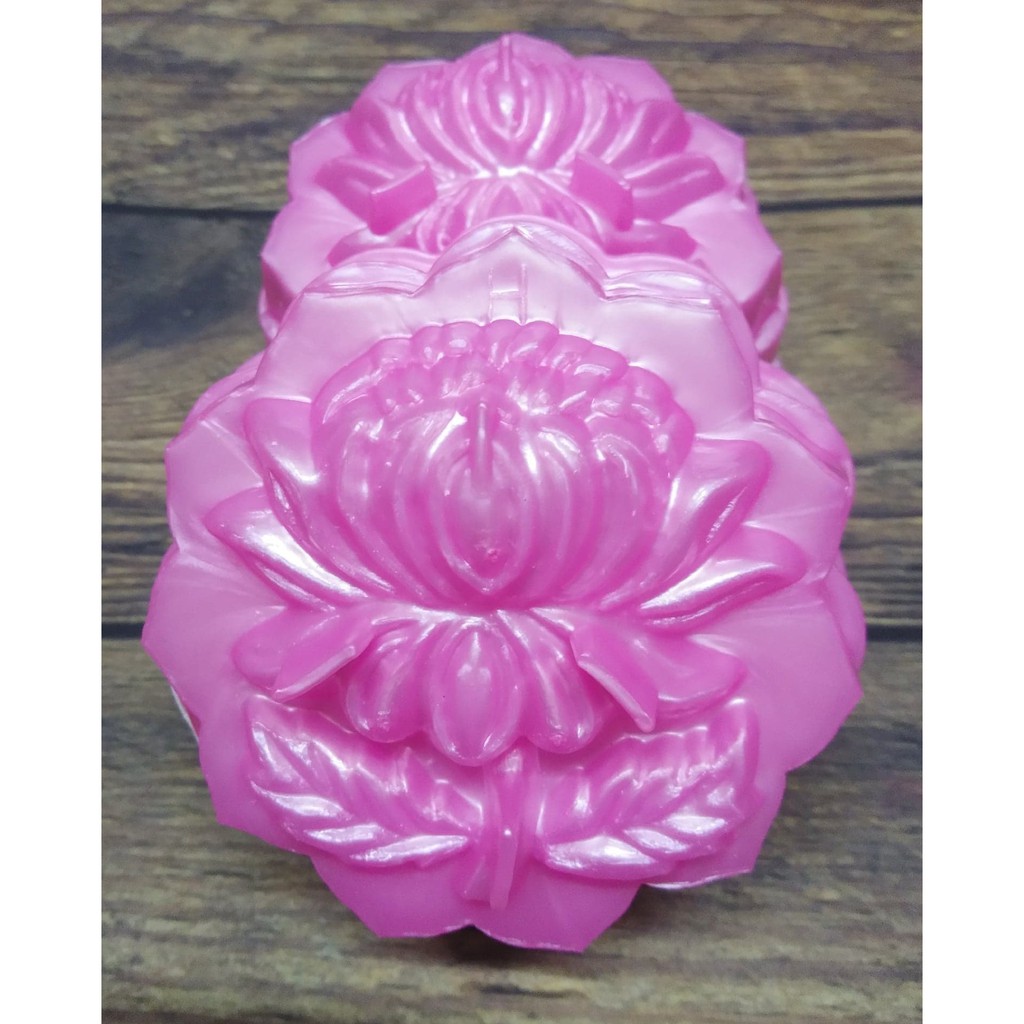 Combo 4 Khuôn Rau Câu Trung Thu Hình Hoa Cúc/Mai/Hướng Dương/Ly 250 Gram, Kích thước 10 x 10 x 6 CM - Giao 1 Cái