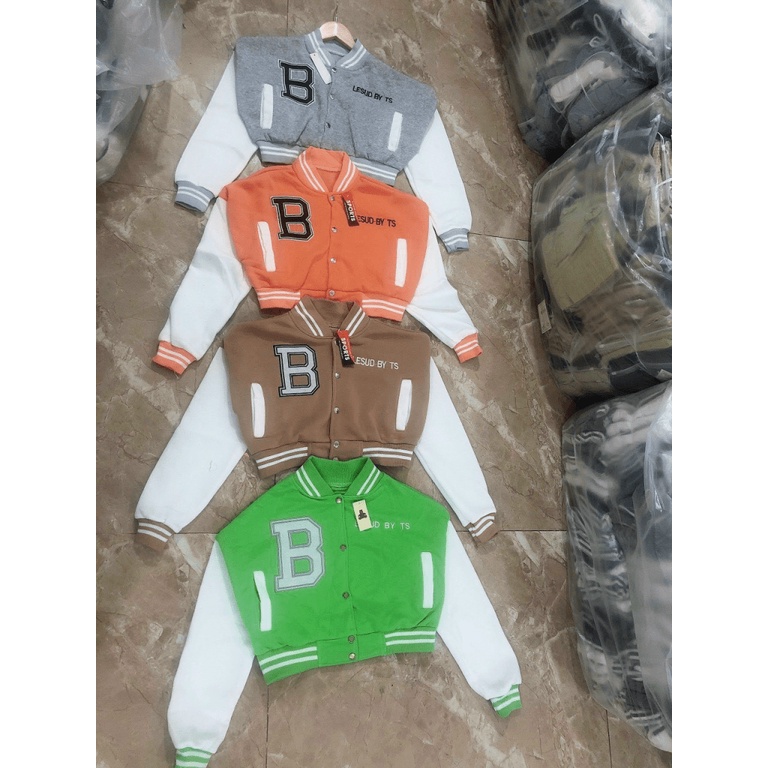 Áo Khoác Nỉ Nữ Chữ B Kiểu Dáng Croptop Nhiều Màu Dễ Chọn Form Chuẩn Mặc Đẹp Thoải Mái [NEW UNISEX]