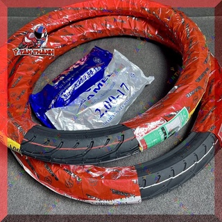 Cặp vỏ lốp camel gai dunlop có ruột số 70/80 & 80/80-17 ms595