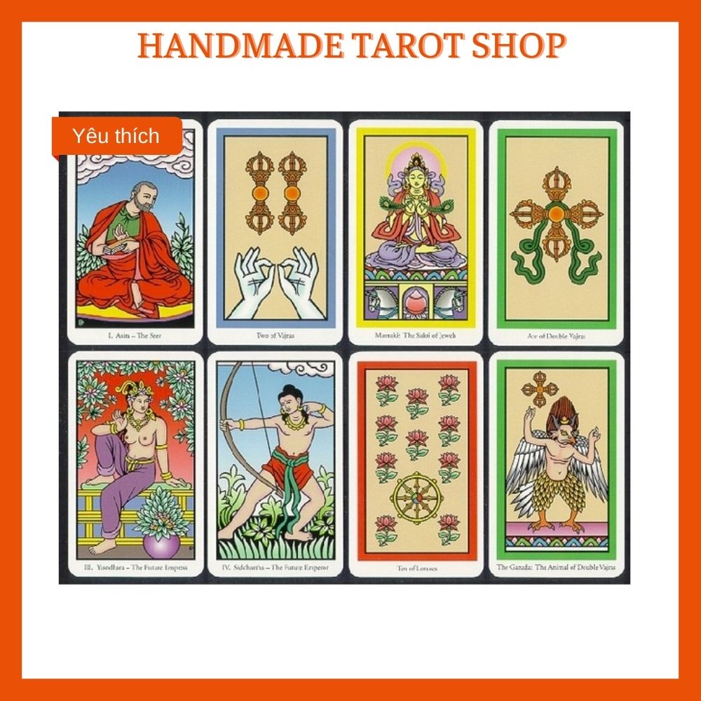 Bài Tarot Buddha Tarot handmade kích thước gốc