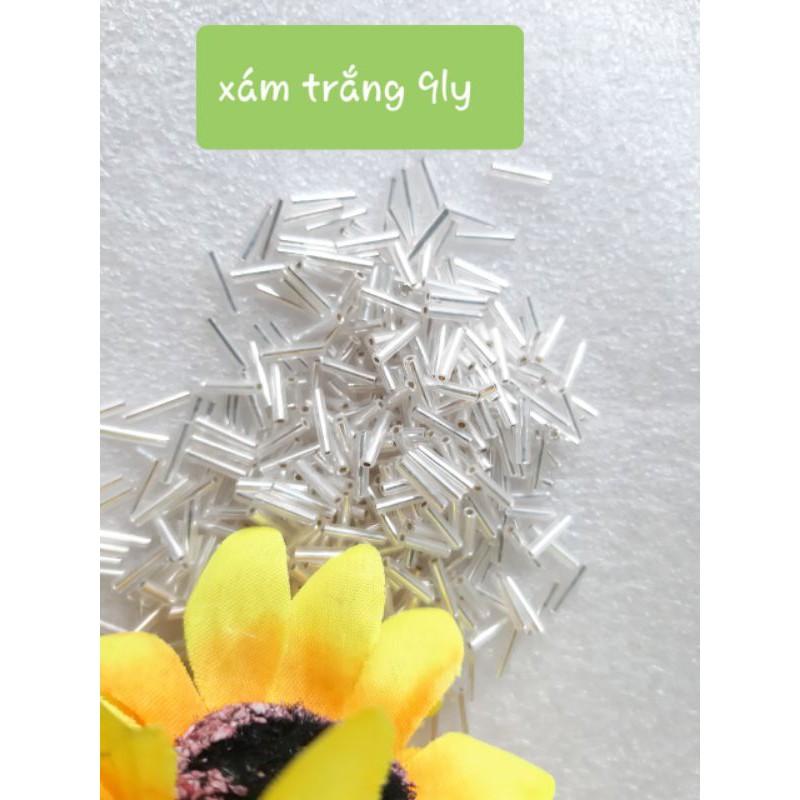 Hạt cườm ống, cườm gãy, cườm trúc các màu túi 5g