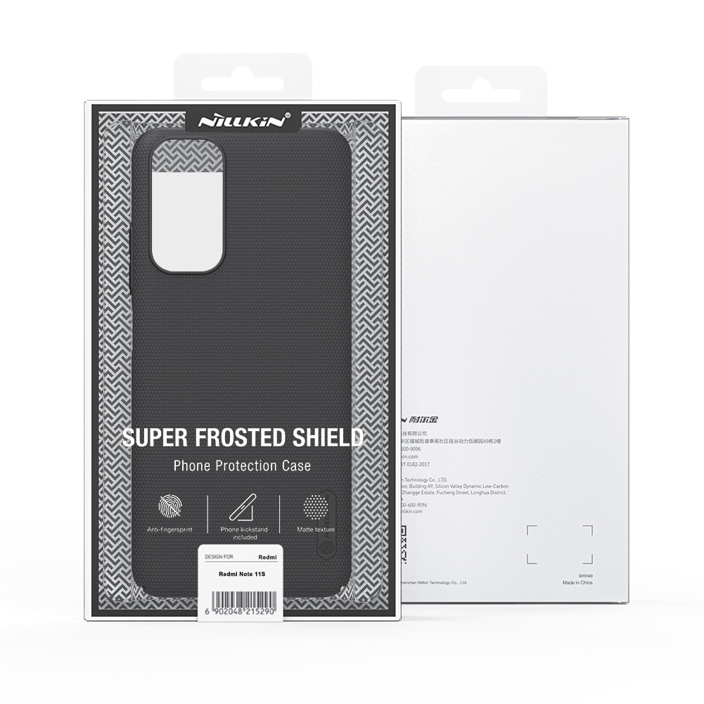 Ốp điện thoại NILLKIN bằng PC cứng mặt nhám chống sốc chống để lại dấu vân tay cho Xiaomi Redmi Note 11S 4G