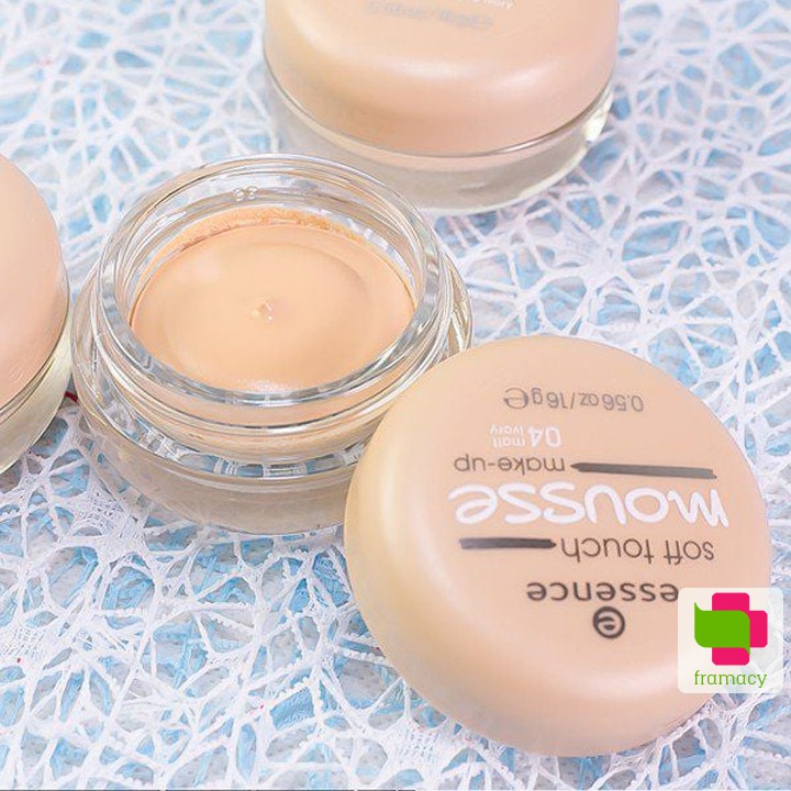 Phấn tươi Essence Soft Touch Mousse 04, Đức (16g) trang điểm lót, nền, che khuyết điểm và phấn phủ cho phụ nữ