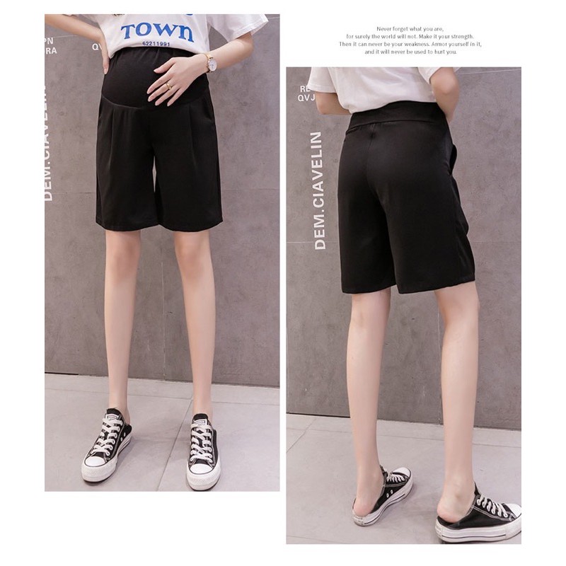 🤰mẫu mới ☘️quần short lửng ống xuông-hàng qccc