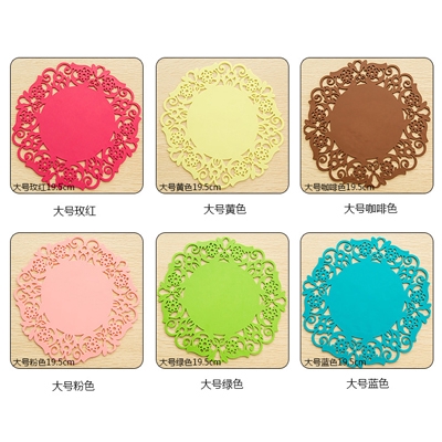 2 Cái!!!Đế Lót Ly Hình Tròn Bằng Silica Gel Cách Nhiệt Chống Trượt Tiện Dụng Cho Gia Đ