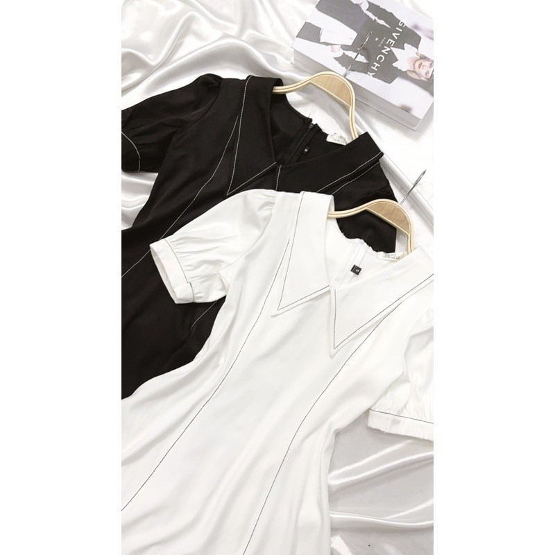 [Mã WASTMAY giảm 15% tối đa 30K đơn 150K] BÁN SỈ VÁY XOÈ VIỀN CHỈ 2 MÀU ĐEN TRẮNG CHO NỮ | BigBuy360 - bigbuy360.vn