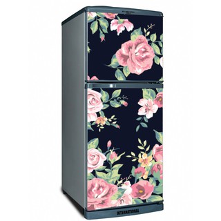 DECAL DÁN TỦ LẠNH - HOA VĂN HOA