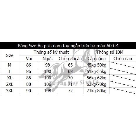 Áo polo nam trơn ba màu các màu sắc trang nhã, dễ mặc, áo form đẹp, tôn dáng, mặc thoải mái A0014