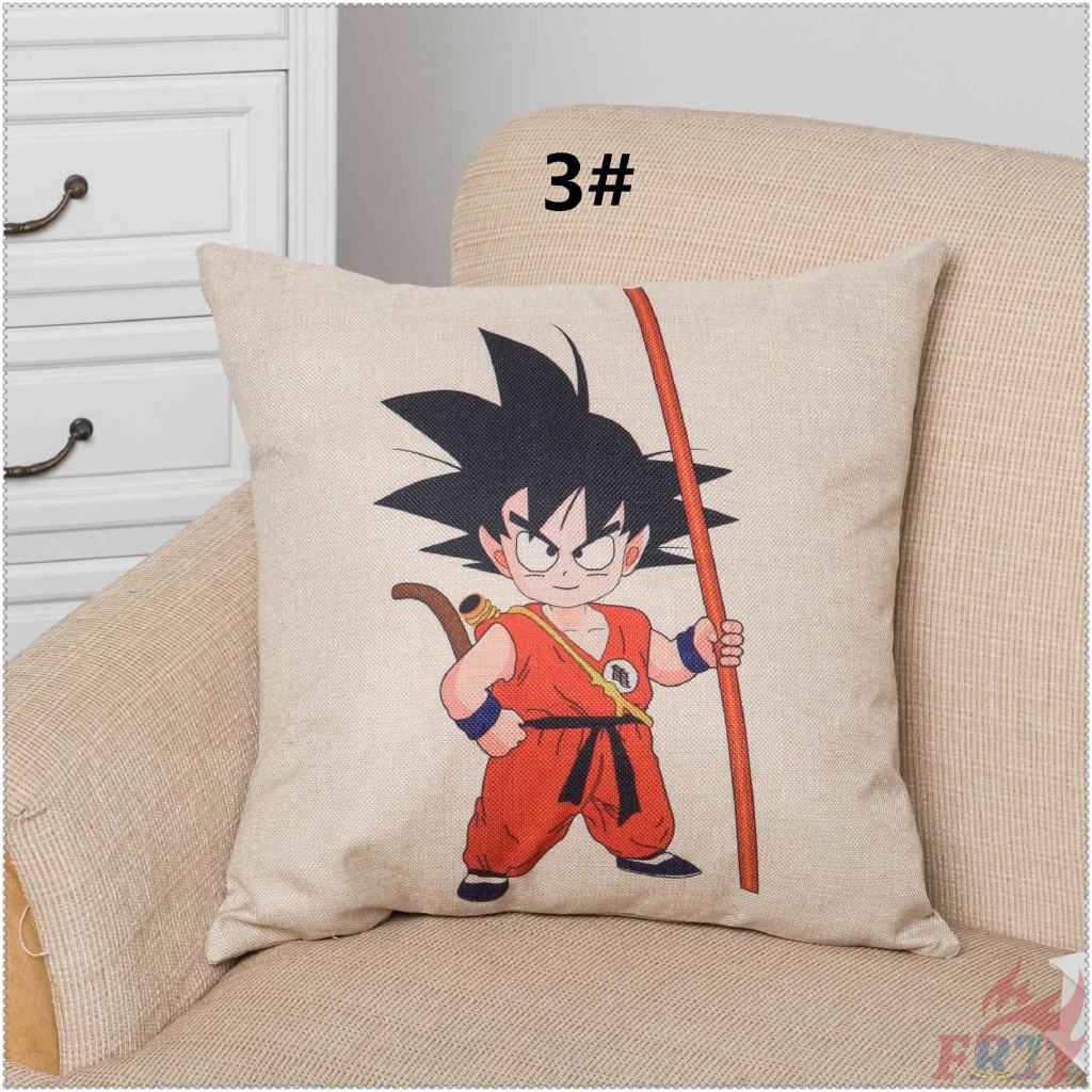 1 Vỏ Gối In Hình Dragon Ball - Son Goku Trang Trí Nhà Cửa