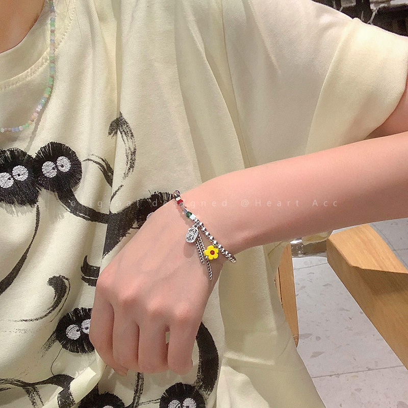 Vòng Tay Đính Hạt Pha Lê Acrylic Mẫu Mới Thời Trang Cho Nữ