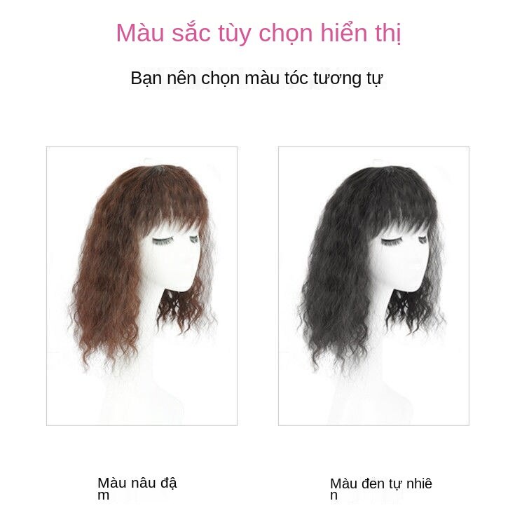 Tóc giả dài xoăn phong cách Hàn Quốc dễ thương cho bé gái