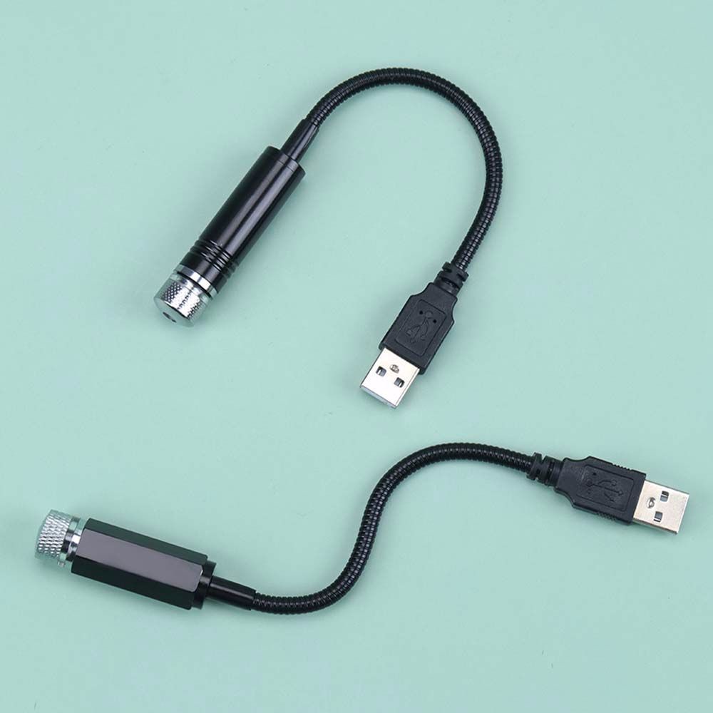 Đèn chiếu trời sao mini đầu cắm USB nhiều màu sắc cho xe hơi