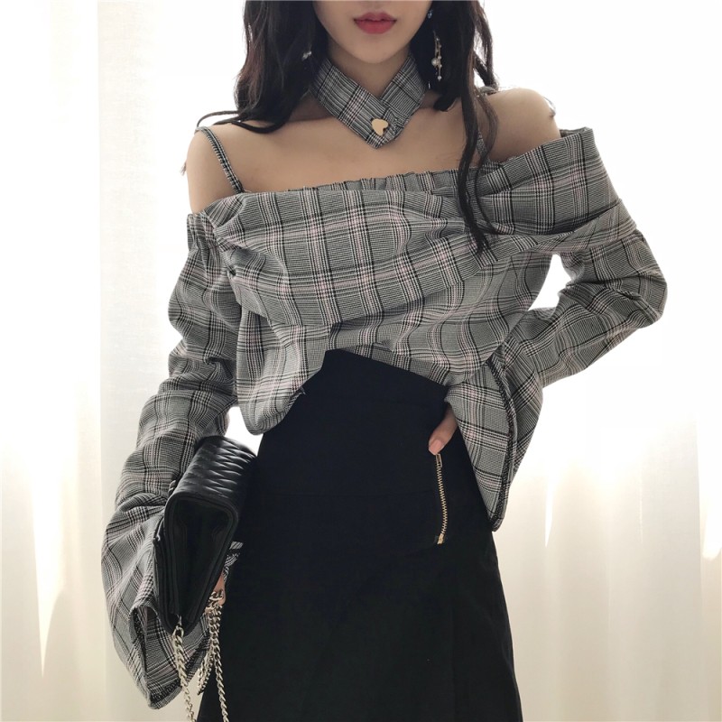 Áo Blouse kèm phụ kiện đeo cổ + 2% ( phí shopee )