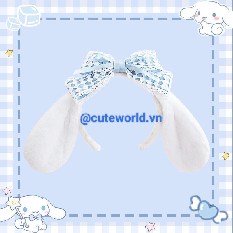 Băng Đô Lolita Phối Lông Hình Cinnamoroll Melody Pacha