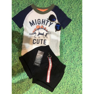(xả) (thanh lý) Áo phông Carter bé trai hình khủng long (Sz: 1 - 4y)