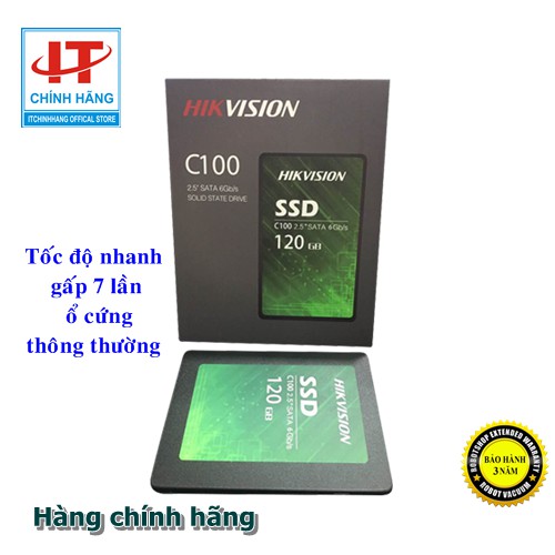 Ổ cứng SSD Hikvision C100 dung lượng 120GB ANH NGỌC bảo hành 36 tháng