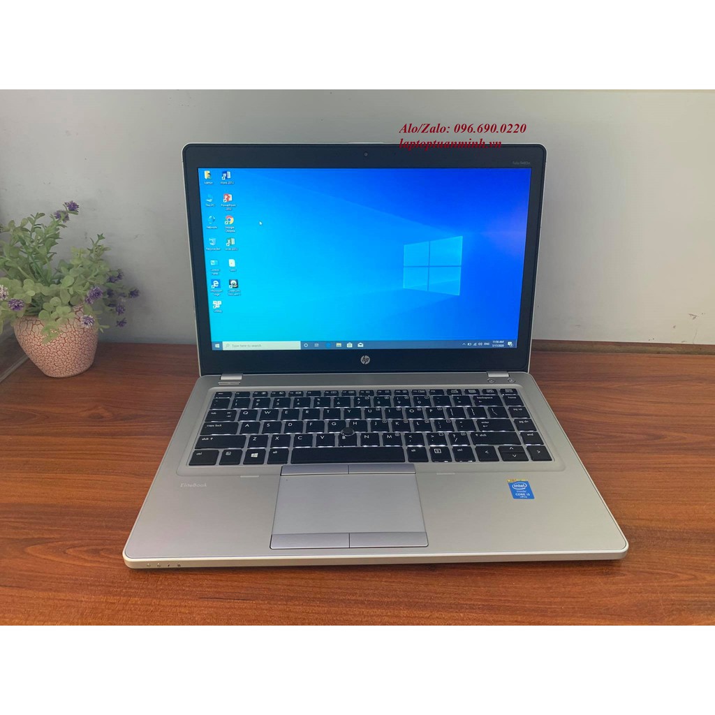[ ẢNH THẬT ] Laptop cũ HP Folio 9480m SIÊU MỎNG CỰC ĐẸP - i5 4310U RAM 4GB SSD 180GB - màn hình 14 inch HD | BigBuy360 - bigbuy360.vn