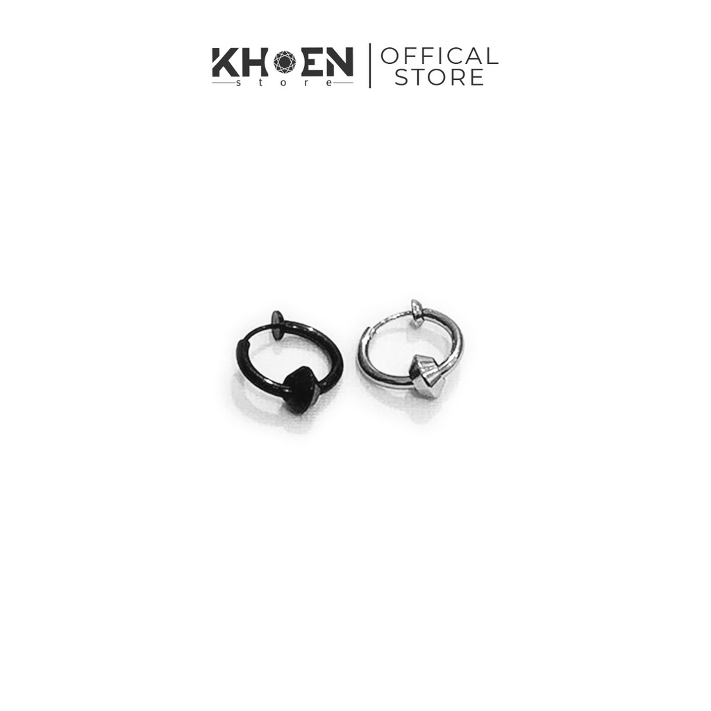 (1 Chiếc) Khuyên tai Tròn kẹp hạt tròn - Dạng kẹp (không lỗ xỏ) - Khoen Store
