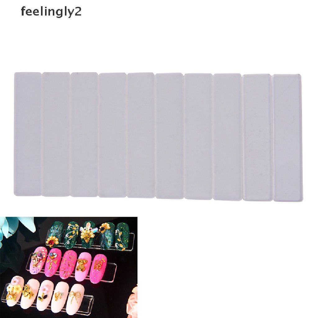 [Hàng mới về] 10 Giá đỡ trưng bày móng tay giả trong suốt