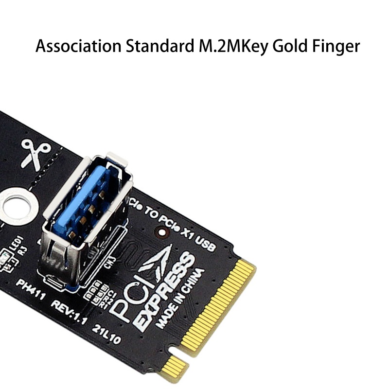 Card Đồ Họa Mở Rộng NGFF Cho PCI-E USB3.0 2 Sang Usb