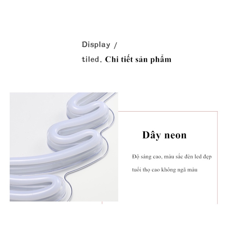 Đèn led neon nhiều mẫu đôi cánh thiên thần quà tặng dịp lễ trang trí DECOR phòng ngủ USB