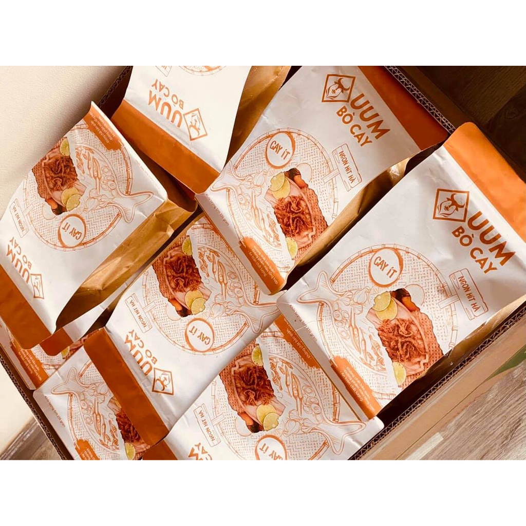 Túi thịt khô bò UUM dạng sợi cao cấp 250g/500g - Chứng nhận an toàn thực phẩm, đồ ăn vặt chất lượng | BigBuy360 - bigbuy360.vn