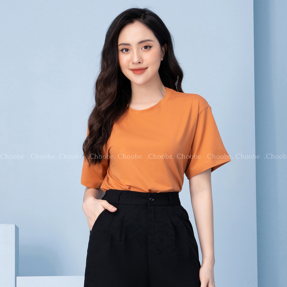 Áo thun unisex Choobe phông trơn nam nữ form suông rộng nhiều màu sắc vải cotton cao cấp A33 | BigBuy360 - bigbuy360.vn