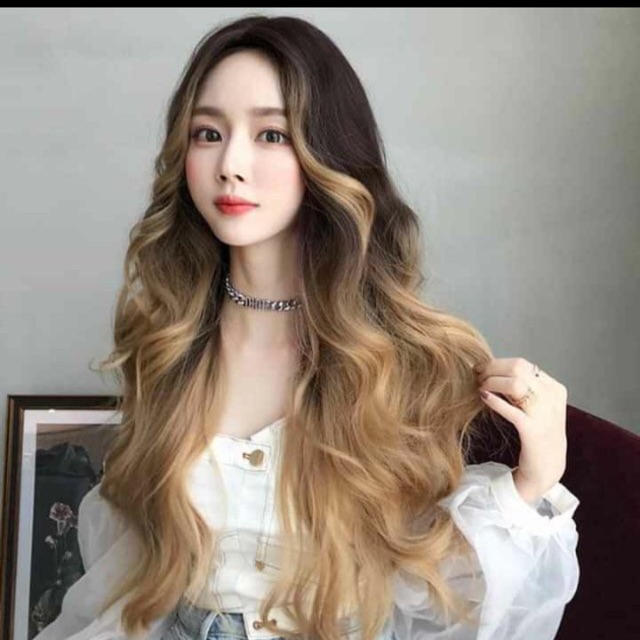 Tóc 2 mái xù ombet cao cấp