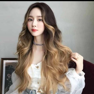 Tóc 2 mái xù ombet cao cấp