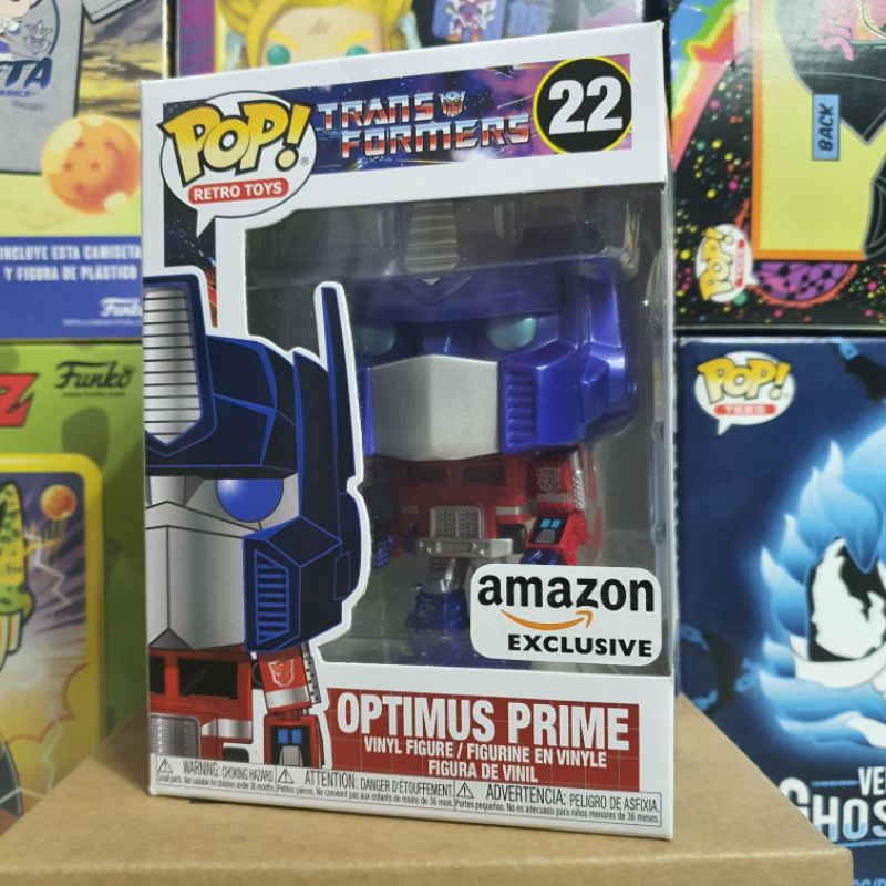 Đồ chơi mô hình funko pop 22 Optimus Prime (Retro) (Metallic) - Transformers