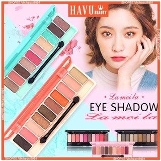 Bảng phấn mắt lameila 10 màu play color eyes - havu beauty