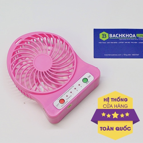 Quạt cầm tay Plo 88 - nhỏ gọn, để trên bàn, pin lâu