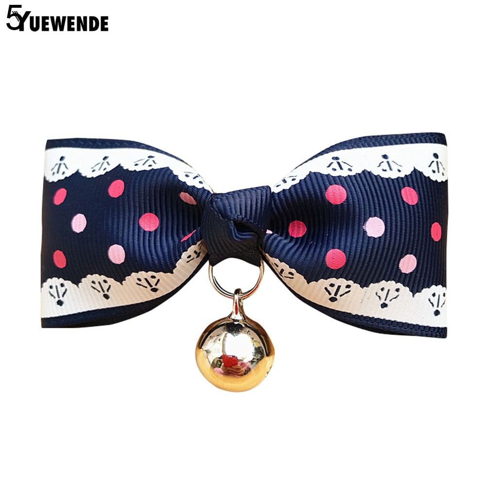 Vòng cổ đính nơ và chuông đáng yêu cho thú cưng