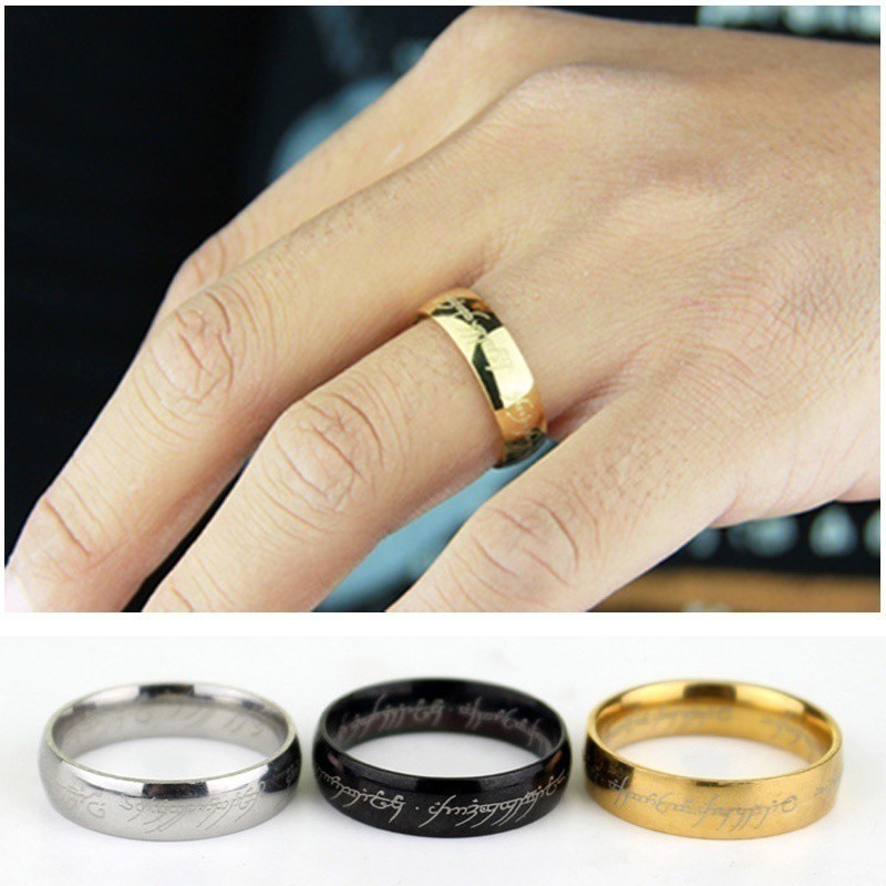 Nhẫn thép titan nguyên chất thời trang dành cho nam và nữ Siêu bền
